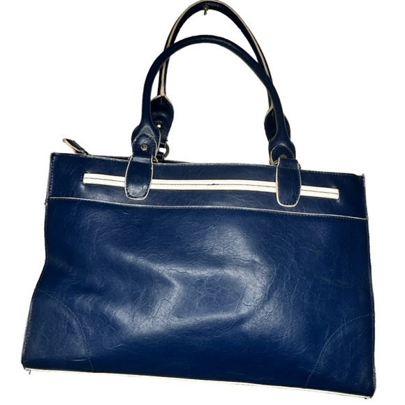 Vintage Liz Claiborne Blue Purse - Picture 4 of 6